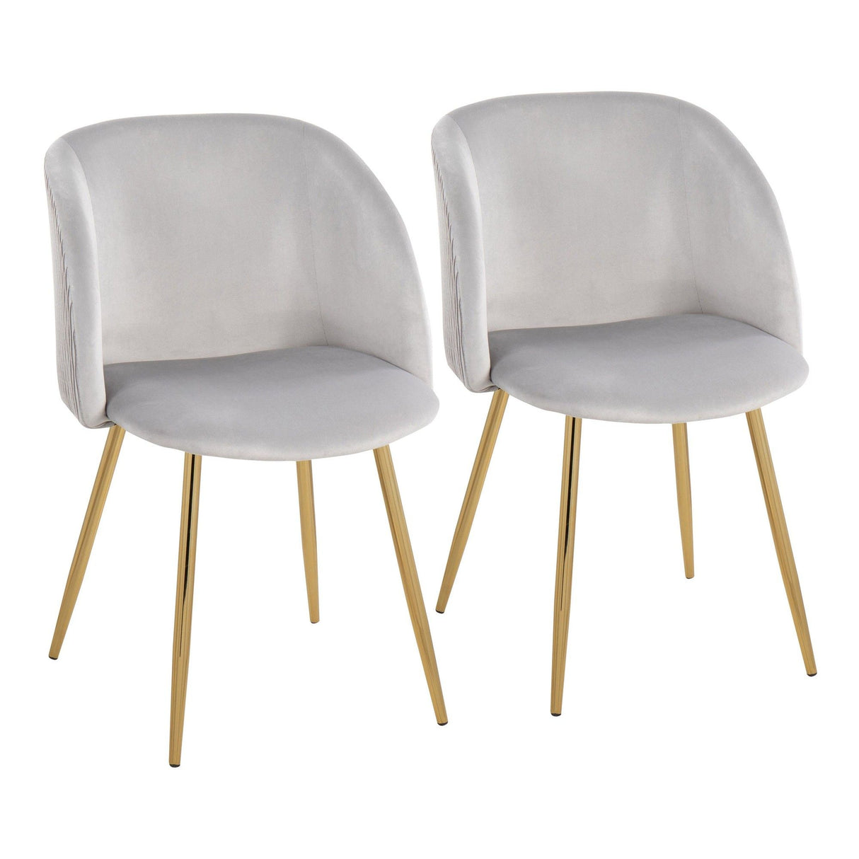 Luna - Pleated Contemporary Chair (Set of 2)
