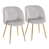 Luna - Pleated Contemporary Chair (Set of 2)