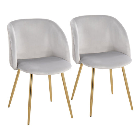 Luna - Pleated Contemporary Chair (Set of 2)