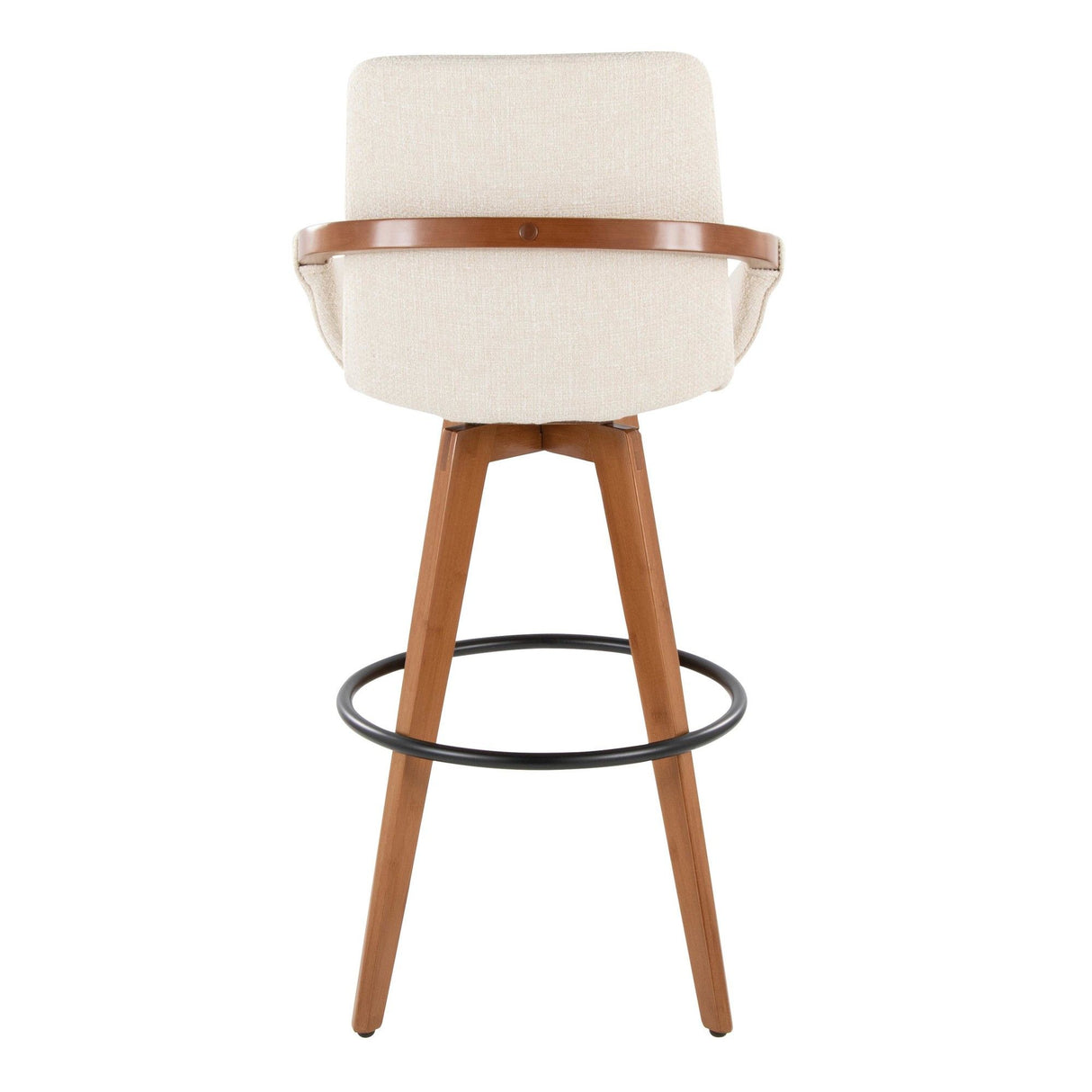 Cosmo - Fixed-Height Barstool - Walnut Bamboo Base