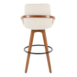 Cosmo - Fixed-Height Barstool - Walnut Bamboo Base