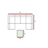 Seating Set With Cushions Handcrafted Wicker Design