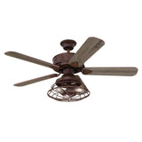 Westinghouse 74001B00 Barnett 48-Inch Indoor Smart WiFi Ceiling Fan with Dimmable LED Light Fixture