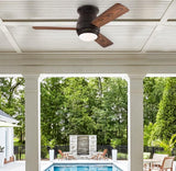 Westinghouse 74004B00 Halley 44-Inch Indoor/Outdoor Smart WiFi Ceiling Fan with Dimmable LED Light Fixture