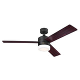 Westinghouse 74006A00 Alta Vista 52-Inch Indoor Alexa Enabled Smart WiFi Ceiling Fan with Dimmable LED Light Fixture