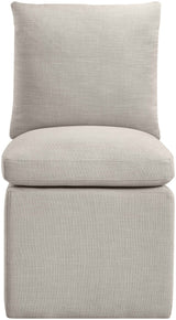 Nelori - Linen Textured Performance Fabric Upholstered Dining Chair (Set of 2)