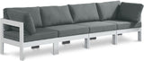 Nizuc - Outdoor Patio 4 Seat Modular Sofa With White Frame