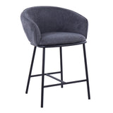 Ashland - Contemporary Counter Stool (Set of 2) - Black Steel Frame