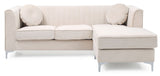 Delray - Micro Suede Sofa Chaise
