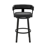 Cohen - Swivel Bar Stool - Black Finish