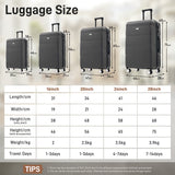 Hardshell Luggage Set 6 Piece With Duffel & Toiletry Bag