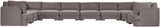 Hammond - Velvet Performance Fabric Upholstered 10 Piece Sectional