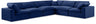 Comfy - 6 Piece Velvet Modular Corner Sectional