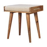 Tray Style Footstool - Cream