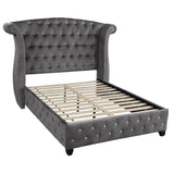 Sophia - Crystal Tufted Upholstered Bed