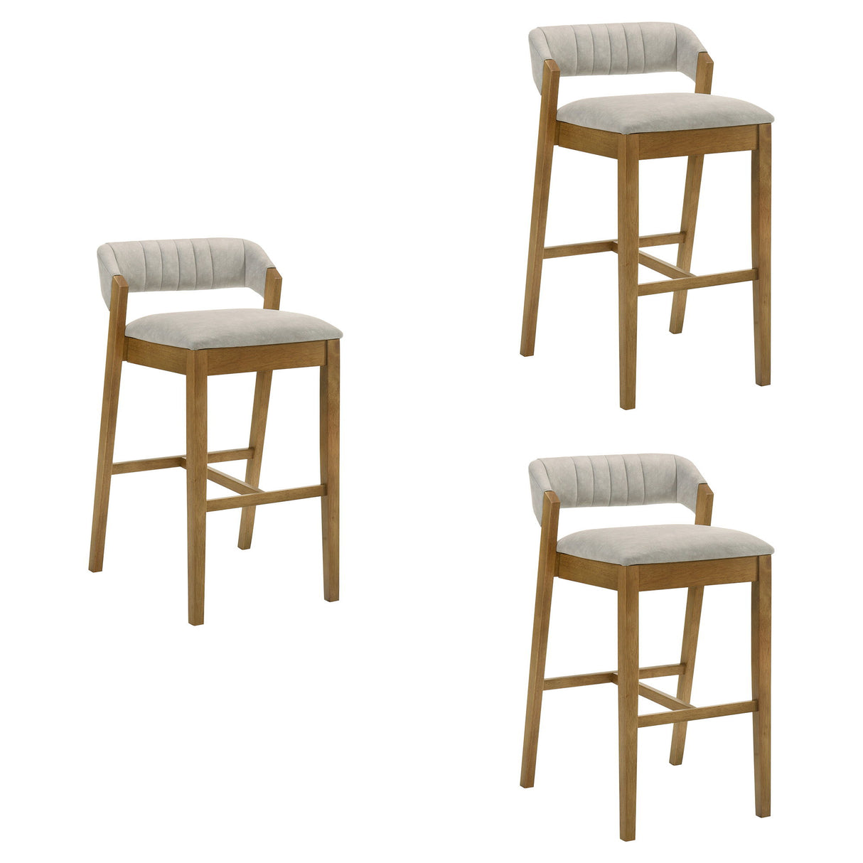 Landyn - 30" Amber Glow Bar Height Rubberwood Barstool