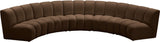 Infinity - 5 Piece Velvet Modular Sectional