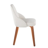 York - Upholstered Chair (Set of 2) - Walnut Wood Legs
