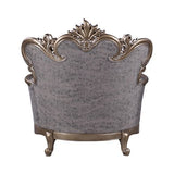 Elozzol - Chair With Pillow - Fabric & Antique Bronze