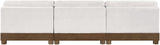 Turin - Chenille Fabric Upholstered Modular Sectional - Cream