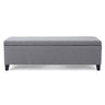 Contemporary Storage Ottoman Bench With Polyester Upholstery