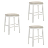 Jane - Contemporary Transitional Wood Bar Height Kitchen Bar Stool