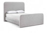 Fira - Linen Textured Fabric Upholstered Bed
