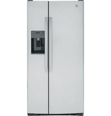 GE GSE23GYPFS - 33 in. 23.0 cu. ft. Side-by-Side Refrigerator with External Ice & Water Dispenser - Stainless Steel