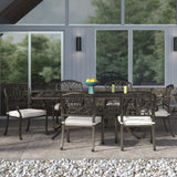 Rectangular Long Dining Set With Sunbrella Cushions