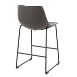 Duke - 26" Fixed-Height Stool - Black Metal