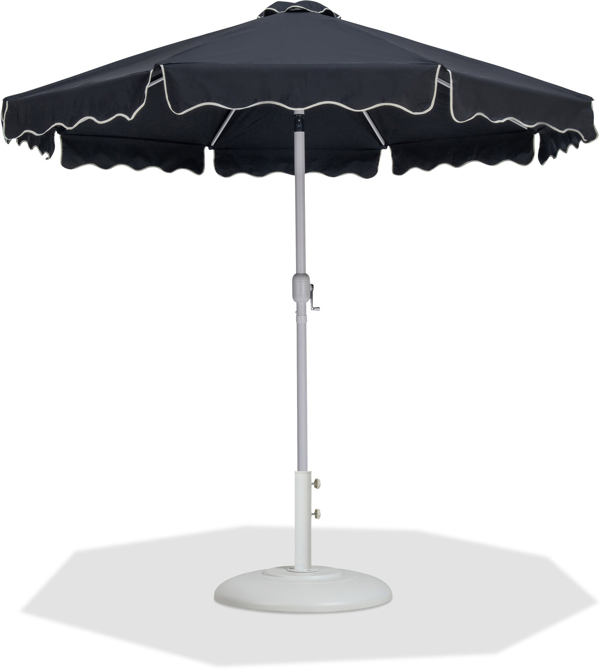 Amalfi - Patio Umbrella - White Base / White Pole