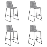 Shasta - 26" Outdoor Metal And Rope Stackable Barstool