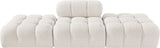 Ames - 3 Piece Boucle Upholstered Modular Sofa With 2 Backless Seats