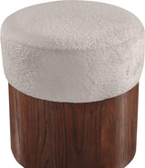 Nimes - Ottoman / Stool With Brown Base