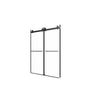 Frameless Shower Door, Double Sliding Shower Door, Clear Tempered Glass Shower Enclosure With Square Rail, Double Side Easy Clean Coat, Finished With Buffer