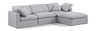 Indulge - Linen 4 Piece Modular Sectional With Chaise