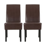 Contemporary Dining Chair With Rubberwood Legs (Set of 2)