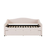 Upholstered Daybed With Light And Trundle