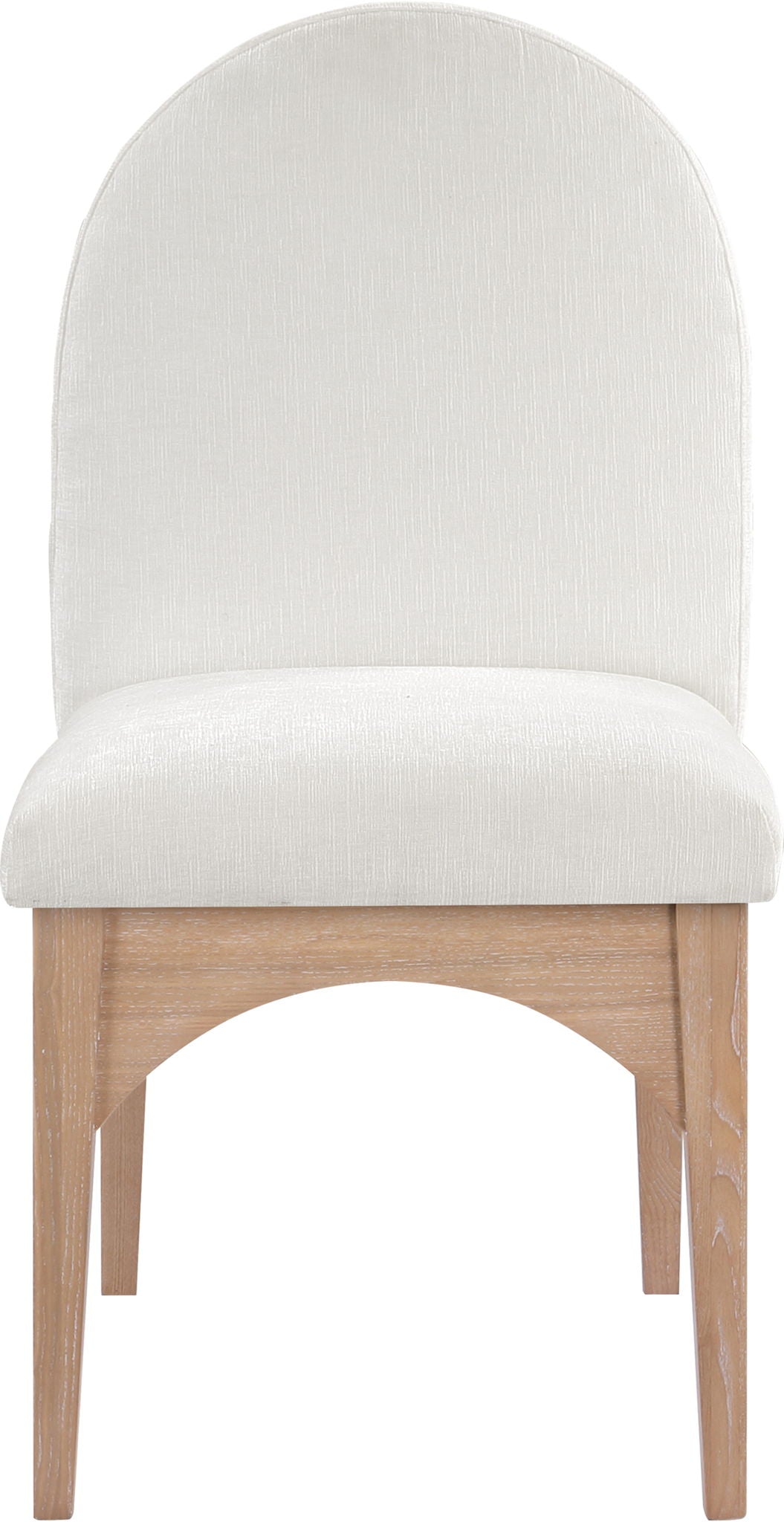 Waldorf - Chenille Dining Side Chair With Natural Legs