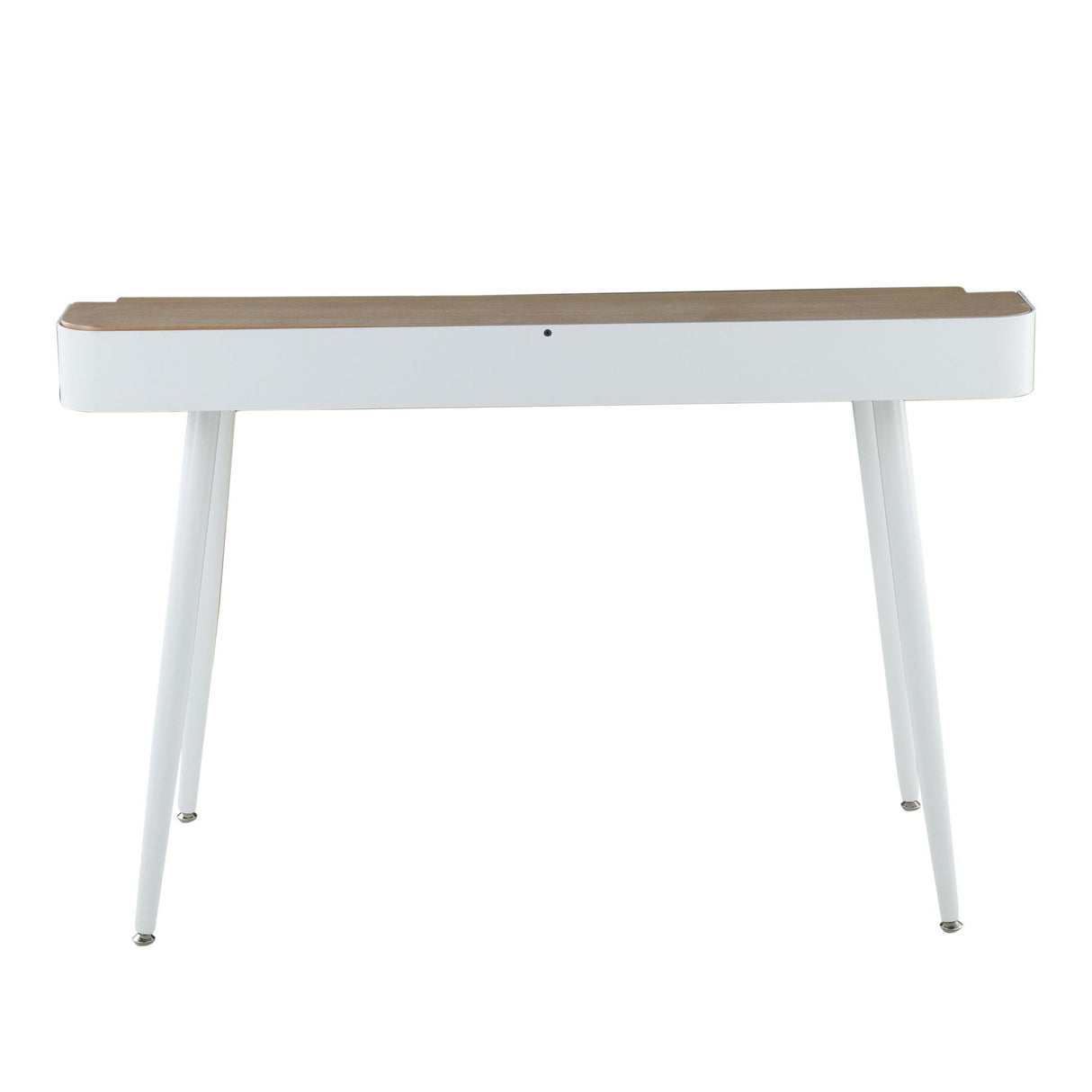 Harvey - Contemporary Desk - White Steel