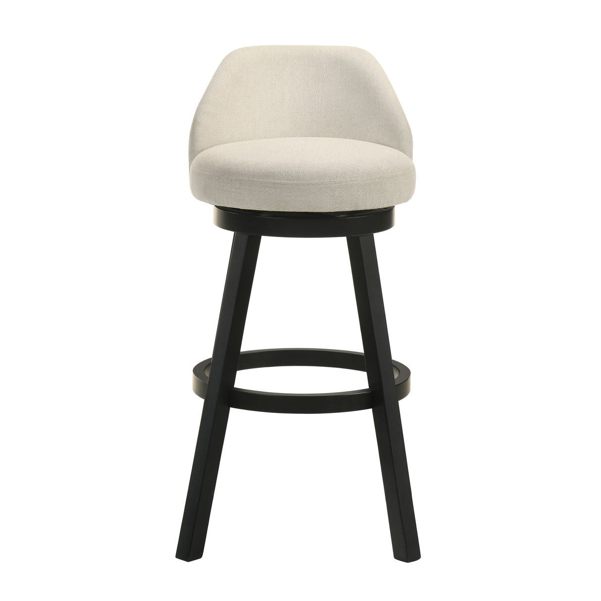 Erika - Modern Transitional Swivel Wood Bar Height Kitchen Bar Stool