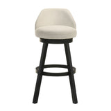 Erika - Modern Transitional Swivel Wood Bar Height Kitchen Bar Stool