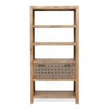 Shelf With Drawer - Beige Brown