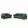 Modern 3 And 2 Seater Sofa With Rolled Arms, Tufted Upholstered Couch