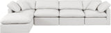 Indulge - Faux Leather 5 Piece Modular Sectional With Chaise
