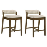 Landyn - 30" Sepia Brown Bar Height Rubberwood Barstool