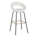 Posh - Fixed-Height Barstool (Set of 2) - Black Metal