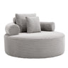 Round Sofa Bed With 3 Pillows For Living Room