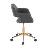 Margarite - Task Chair - Gold Metal