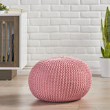 Belle - Modern Knitted Cotton Round Pouf